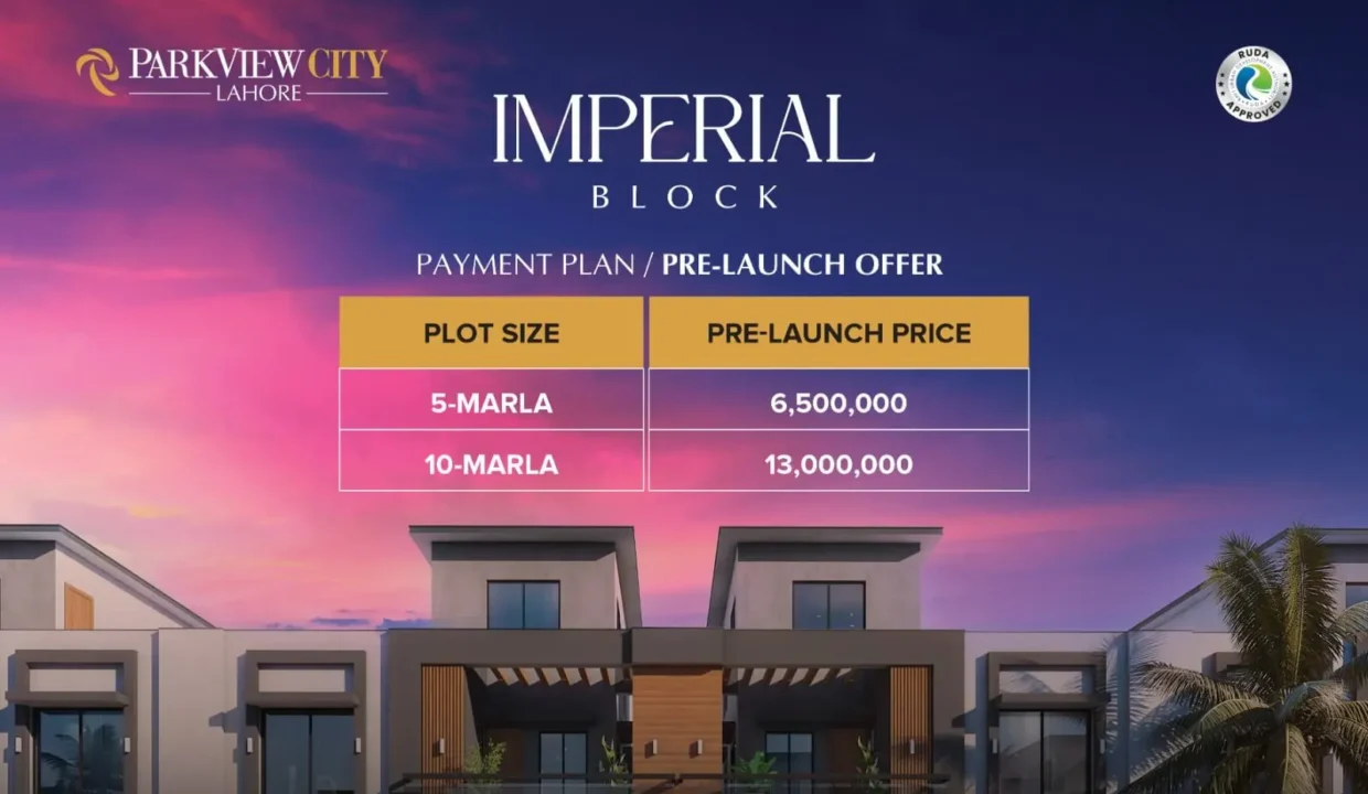 Imperial Block park view city lahore